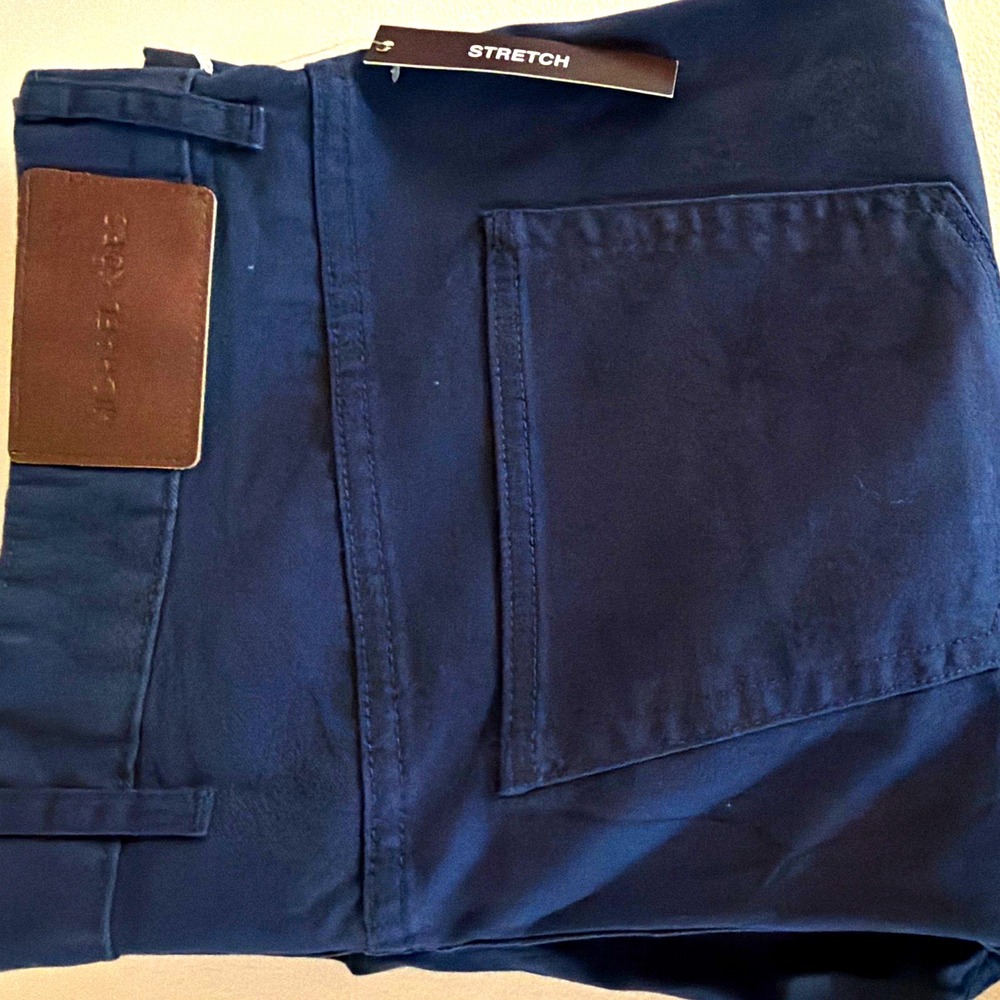 NWT Michael Kors Parker Men's Slim Straight Chino Pants 36x32 Midnight Stretch